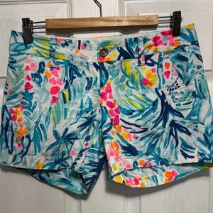 Lilly Pulitzer Colorful Tropical Print Shorts